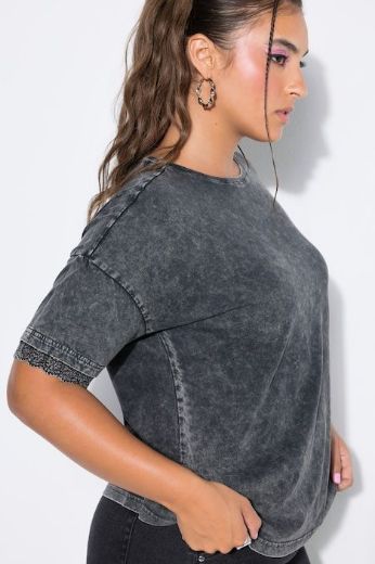 Plus size veliki brojevi Majica kratkih rukava šireg kroja za punije