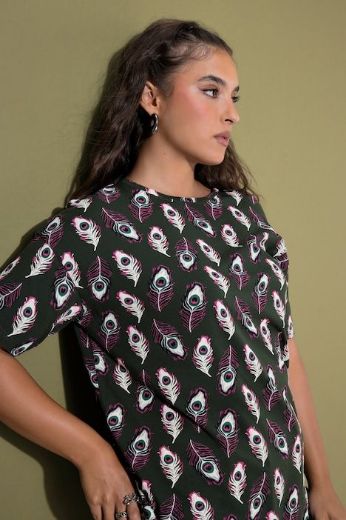 Plus size veliki brojevi Majica kratkih rukava šireg kroja za punije
