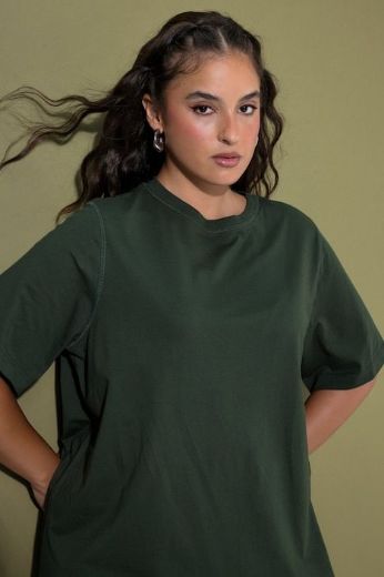 Plus size veliki brojevi Haljina kratkih rukava s čipkastim rubom za punije