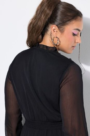 Plus size veliki brojevi Haljina maxi dugih rukava A kroja za punije