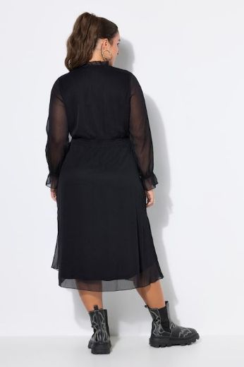 Plus size veliki brojevi Haljina maxi dugih rukava A kroja za punije