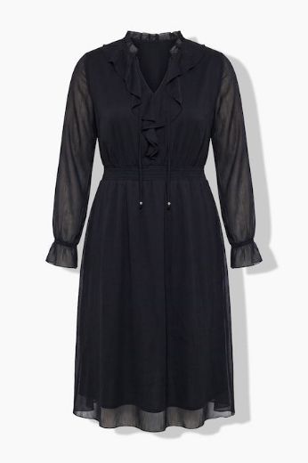 Plus size veliki brojevi Haljina maxi dugih rukava A kroja za punije