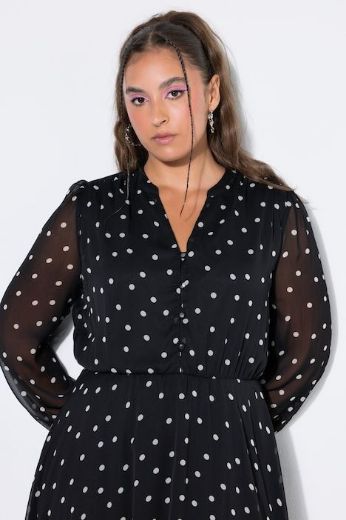 Plus size veliki brojevi Haljina dugih rukava s podstavom za punije