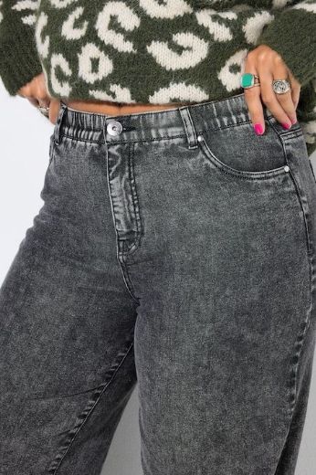 Plus size veliki brojevi Traperice širokih nogavica za punije