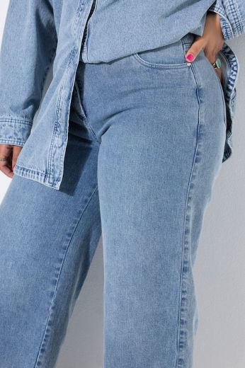 Plus size veliki brojevi Traperice širokih nogavica za punije