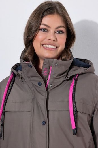 Plus size veliki brojevi Parka dužeg kroja s kapuljačom za punije