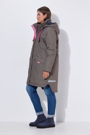 Plus size veliki brojevi Parka dužeg kroja s kapuljačom za punije