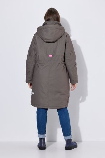 Plus size veliki brojevi Parka dužeg kroja s kapuljačom za punije