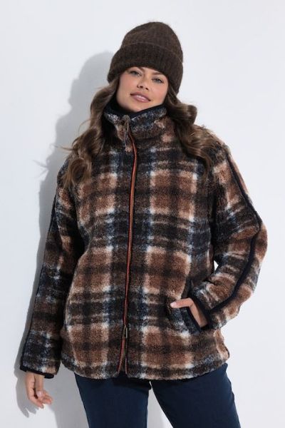 Veliki brojevi Jakna teddy od flisa moda za punije