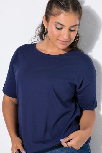 Plus size veliki brojevi Majica okruglog ovratnika kratkih rukava za punije