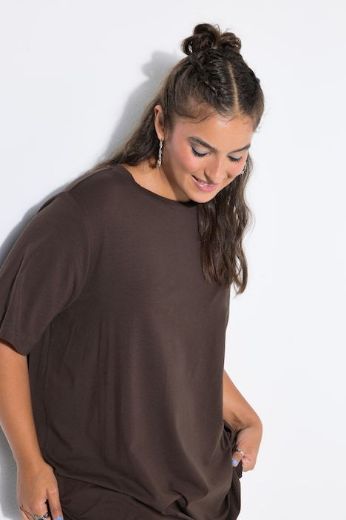 Plus size veliki brojevi Majica dugi model kratkih rukava za punije