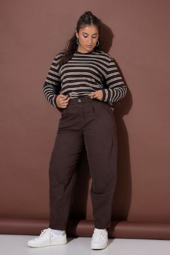 Plus size veliki brojevi Traperice širih nogavica za punije