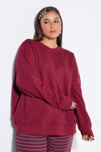 Plus size veliki brojevi Majica dugih rukava šireg kroja za punije