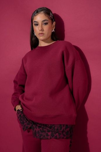 Plus size veliki brojevi Majica dugih rukava šireg kroja za punije