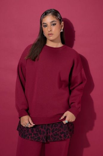 Plus size veliki brojevi Majica dugih rukava šireg kroja za punije