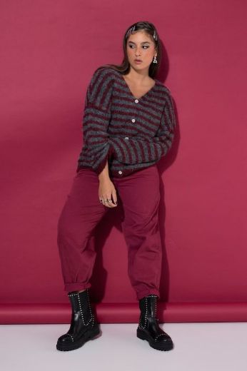 Plus size veliki brojevi Vesta dugih rukava šireg kroja za punije