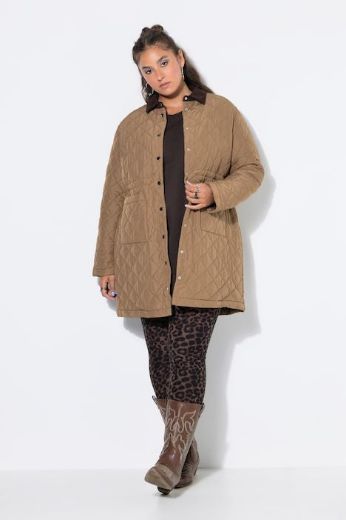 Plus size veliki brojevi Jakna prošivena A kroja za punije