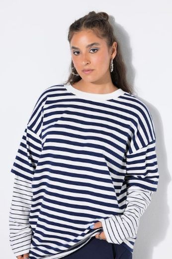 Plus size veliki brojevi Majica dugih rukava šireg kroja za punije
