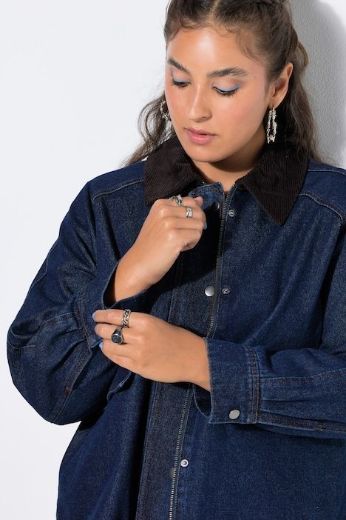 Plus size veliki brojevi Jakna lagana od trapera za punije