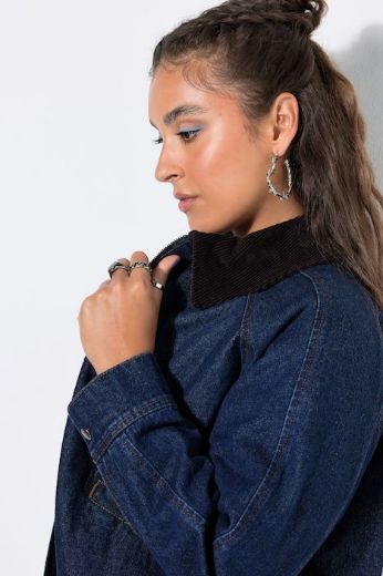 Plus size veliki brojevi Jakna lagana od trapera za punije