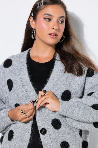 Plus size veliki brojevi Kardigan na kopčanje za punije
