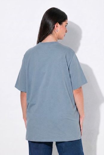 Plus size veliki brojevi Majica kratkih rukava s povišenim ovratnikom za punije