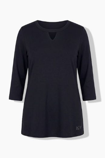 Plus size veliki brojevi Majica 3/4 rukava A kroja okruglog izreza za punije