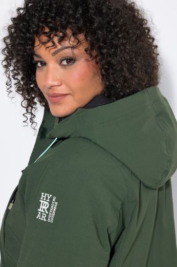 Plus size veliki brojevi Jakna dužeg kroja s kapuljačom za punije