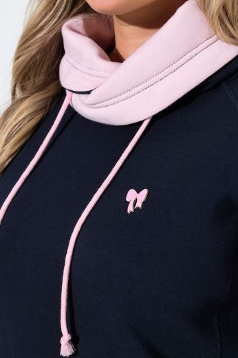 Plus size veliki brojevi Majica dugih rukava povišenog ovratnika za punije