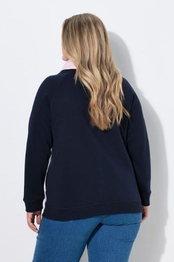 Plus size veliki brojevi Majica dugih rukava povišenog ovratnika za punije