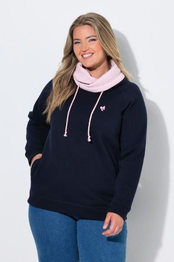 Plus size veliki brojevi Majica dugih rukava povišenog ovratnika za punije