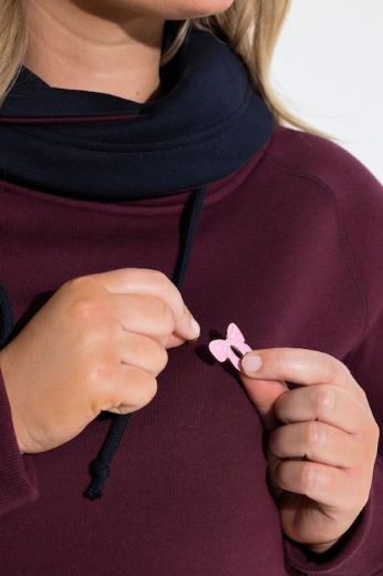 Plus size veliki brojevi Majica dugih rukava povišenog ovratnika za punije