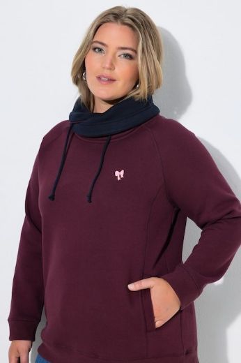 Plus size veliki brojevi Majica dugih rukava povišenog ovratnika za punije