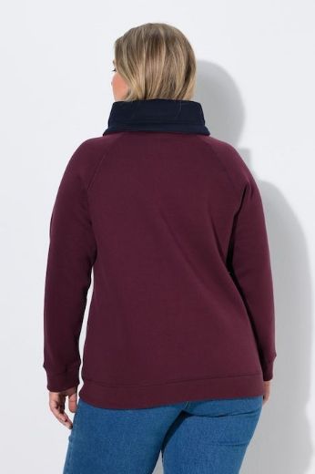 Plus size veliki brojevi Majica dugih rukava povišenog ovratnika za punije