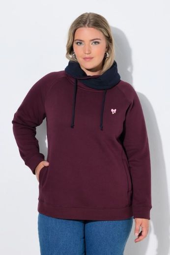 Plus size veliki brojevi Majica dugih rukava povišenog ovratnika za punije