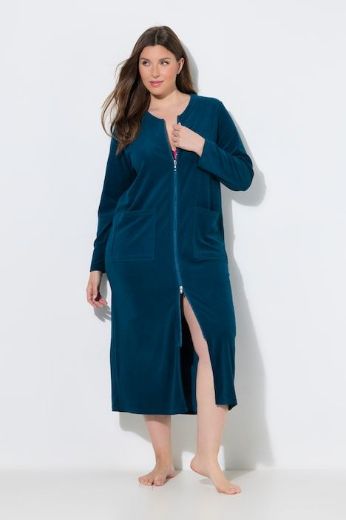 Plus size veliki brojevi Bademantil s džepovima za punije