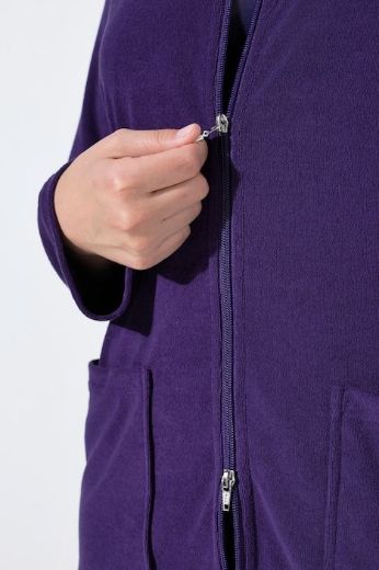 Plus size veliki brojevi Bademantil s džepovima za punije