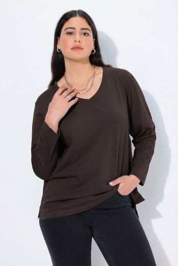 Plus size veliki brojevi Majica Basic dugi rukavi za punije
