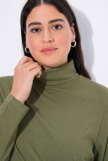 Plus size veliki brojevi Majica rol ovratnik za punije