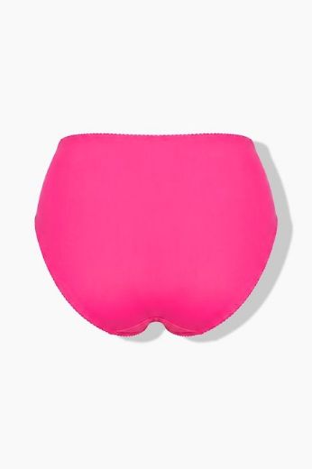 Plus size veliki brojevi Gaćice midi s cvjetnom čipkom za punije