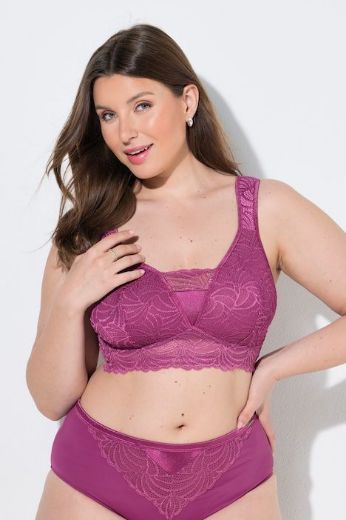 Plus size veliki brojevi Grudnjak sa širim naremenicama s dodatkom čipke za punije
