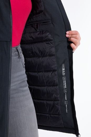 Plus size veliki brojevi Jakna dužeg kroja s kapuljačom za punije