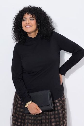 Plus size veliki brojevi Majica dugih rukava s dolčevita ovratnikom za punije
