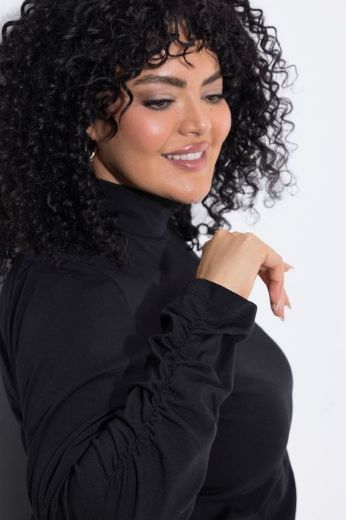 Plus size veliki brojevi Majica dugih rukava s dolčevita ovratnikom za punije