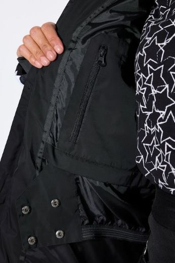 Plus size veliki brojevi Jakna skijaška s kapuljačom za punije