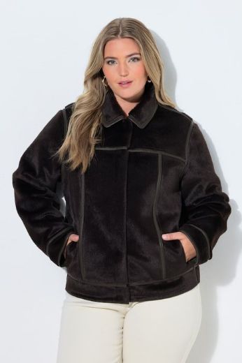 Plus size veliki brojevi Jakna obostrana za punije