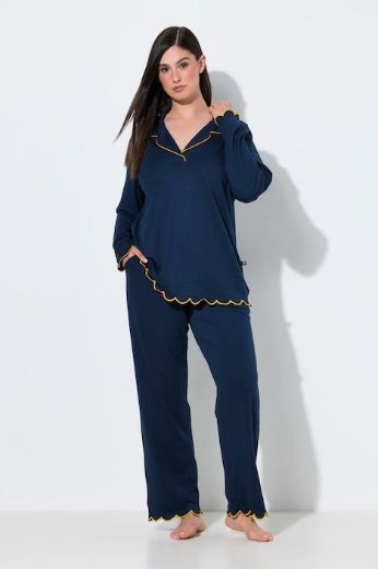 Plus size veliki brojevi Pidžama dvodijelna dugih rukava i dugih nogavica za punije