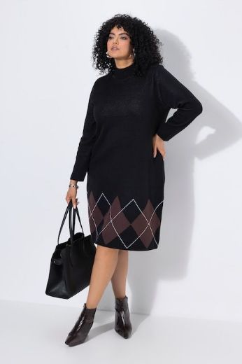 Plus size veliki brojevi Haljina midi dugih rukava za punije
