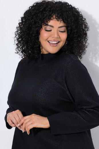 Plus size veliki brojevi Haljina midi dugih rukava za punije
