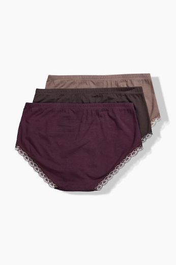 Plus size veliki brojevi Gaćice midi 3 komada za punije